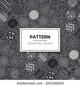 Ethnic floral seamless pattern with mandalas