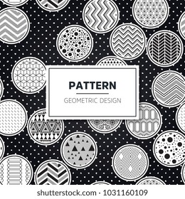 Ethnic floral seamless pattern with mandalas