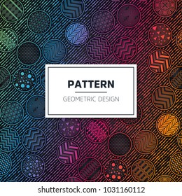 Ethnic floral seamless pattern with mandalas