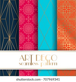 Ethnic floral seamless pattern with mandalas