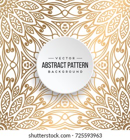 Ethnic floral seamless pattern with mandalas