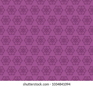 Ethnic floral seamless pattern. vector illustration. design for wallpaper