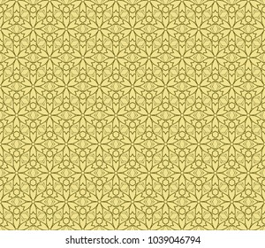Ethnic floral seamless pattern. vector illustration. design for wallpaper