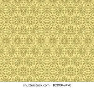 Ethnic floral seamless pattern. vector illustration. design for wallpaper