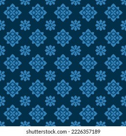 Ethnic floral seamless pattern , vector floral background