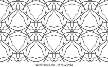 Ethnic floral seamless pattern. vector illustration. design for wallpaper