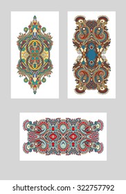 ethnic floral template layout specially for sublimation printing on mobile phone covers in A4 format paper, vector illustration
