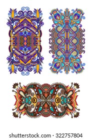 ethnic floral template layout specially for sublimation printing on mobile phone covers in A4 format paper, vector illustration