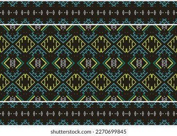 Ethnic floral tribal cross Geometric Traditional ethnic oriental design for the background. Folk embroidery, Indian, Scandinavian, Gypsy, Mexican, African rug, carpet.