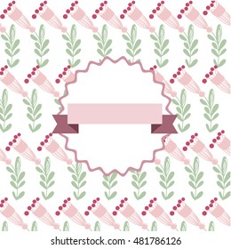 ethnic flower invitation