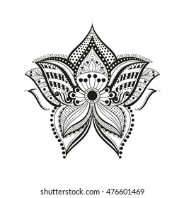 ethnic flower ornament