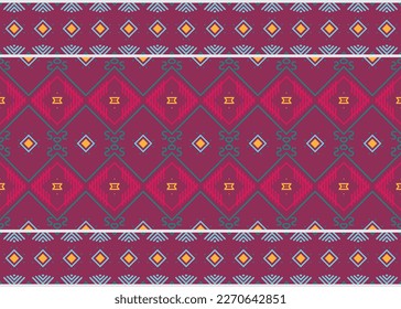 Ethnic flower tribal color Geometric Traditional ethnic oriental design for the background. Folk embroidery, Indian, Scandinavian, Gypsy, Mexican, African rug, carpet.