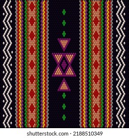  Ethnic, folk, geometric, mosaic ornament, pattern for fabrics, interiors, ceramics and furniture in the Arabian style.