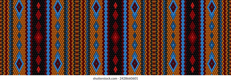  Ethnic, folk, geometric, mosaic ornament, pattern for fabrics, interiors, ceramics and furniture in the Arabian style.