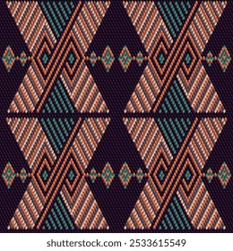  Ethnic, folk, geometric, mosaic ornament, pattern for fabrics, interiors, ceramics and furniture in the Arabian style.