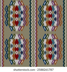  Ethnic, folk, geometric, mosaic ornament, pattern for fabrics, interiors, ceramics and furniture in the Arabian style.