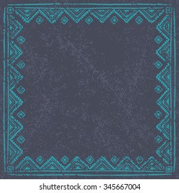 Ethnic frame for your text. Empty space.