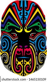 ethnic full color with white background