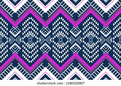 Ethnic gemetric oriental ikat pattern traditional Design for background,carpet,wallpaper,clothing,wrapping,batik,fabric,vector illustraion. Embroidery style.