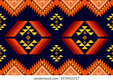 ethnic geometric abstract oriental traditional seamless pattern. native geometric decorative design for fabric, embroidery, oriental, background, wallpaper, interior, decoration, border decor