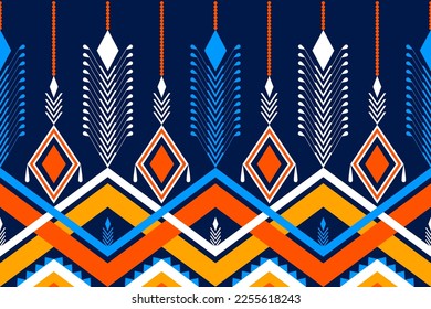 Vector de diseño de patrones abstractos geométricos étnicos para tejidos de fondo de papel pintado