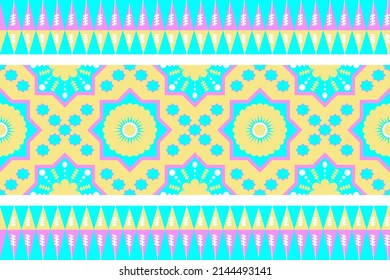 Ethnic geometric concept pattern, print, border, tradition, seamless pattern. ethnic pattern Illustrations for textile business, publications, weaving