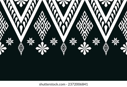 Ethnic Geometric Design.Ethnic Pattern in tribal, folk embroidery abstract art colorful. ornament print. Ethnic Geometric Design for wallpaper,carpet, clothing, fashion, fabric.
