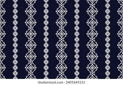 Ethnic Geometric Design.Ethnic Pattern in tribal, folk embroidery abstract art colorful. ornament print. Ethnic Geometric Design for wallpaper,carpet, clothing, fashion, fabric.