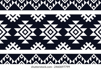 Ethnic Geometric Design.Ethnic Pattern in tribal, folk embroidery abstract art colorful. ornament print. Ethnic Geometric Design for wallpaper,carpet, clothing, fashion, fabric.