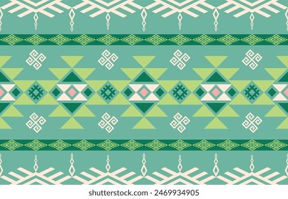 Diseño geométrico étnico. Patrón étnico en arte abstracto de bordado folclórico tribal colorido. ornamento de impresión. Diseño geométrico étnico para Fondo de pantalla, alfombra, ropa, moda, tela.