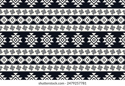 Ethnic Geometric Design.Ethnic Pattern in tribal, folk embroidery abstract art colorful. ornament print. Ethnic Geometric Design for wallpaper,carpet, clothing, fashion, fabric.