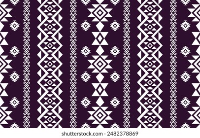 Diseño geométrico étnico. Patrón étnico en arte abstracto de bordado folclórico tribal colorido. ornamento de impresión. Diseño geométrico étnico para Fondo de pantalla, alfombra, ropa, moda, tela.