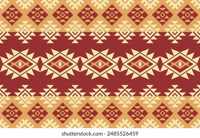 Ethnisches geometrisches Design. Ethnisches Muster in Stammes-, Volksstickerei abstrakte Kunst. Bunter Ornament-Druck. Ethnisches geometrisches Design für Bildschirmhintergrund, Teppich, Kleidung, Mode, Stoff.