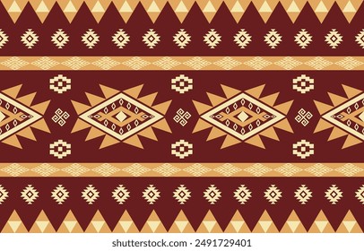 Diseño geométrico étnico. Patrón étnico en arte abstracto de bordado folclórico tribal colorido. ornamento de impresión. Diseño geométrico étnico para Fondo de pantalla, alfombra, ropa, moda, tela.