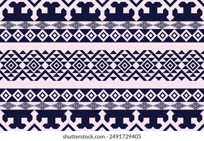 Ethnic Geometric Design.Ethnic Pattern in tribal, folk embroidery abstract art colorful. ornament print. Ethnic Geometric Design for wallpaper,carpet, clothing, fashion, fabric.