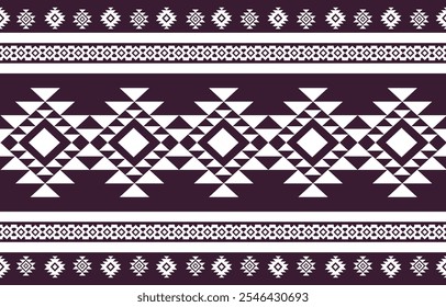 Diseño geométrico étnico. Patrón étnico en arte abstracto tribal, bordado popular. impresión colorida del ornamento. Diseño geométrico étnico para el Fondo de pantalla, alfombra, ropa, moda, tela.