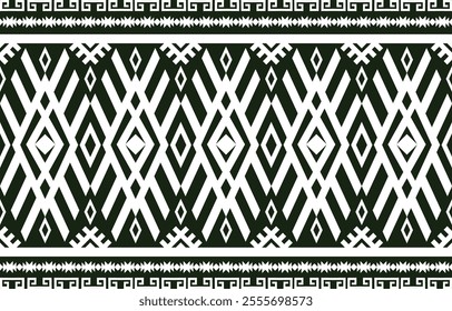 Ethnic Geometric Design.Ethnic Pattern in tribal, folk embroidery abstract art colorful. ornament print. Ethnic Geometric Design for wallpaper,carpet, clothing, fashion, fabric.