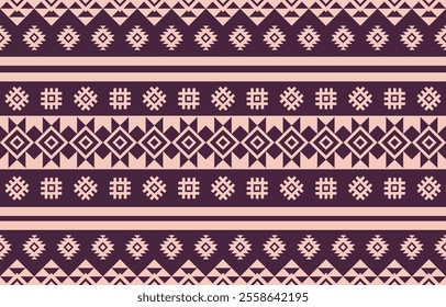 Ethnic Geometric Design.Ethnic Pattern in tribal, folk embroidery abstract art colorful. ornament print. Ethnic Geometric Design for wallpaper,carpet, clothing, fashion, fabric.