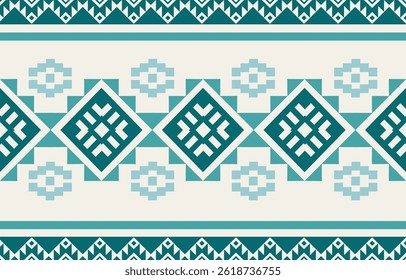 Ethnic Geometric Design.Ethnic Pattern in tribal, folk embroidery abstract art colorful. ornament print. Ethnic Geometric Design for wallpaper,carpet, clothing, fashion, fabric.