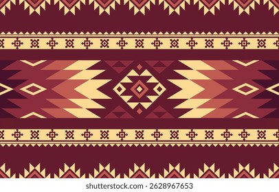 Ethnic Geometric Design.Ethnic Pattern in tribal, folk embroidery abstract art colorful. ornament print. Ethnic Geometric Design for wallpaper,carpet, clothing, fashion, fabric.