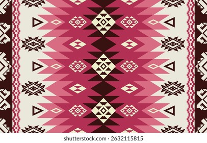 Etnic Geometric Design.Ethnic Pattern em tribal, folk bordado abstrato arte colorida. impressão ornamento. Design geométrico étnico para papel de parede, tapete, roupas, moda, tecido.