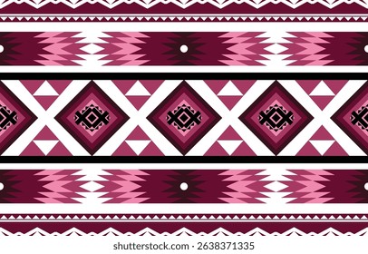 Ethnic Geometric Design.Ethnic Pattern in tribal, folk embroidery abstract art colorful. ornament print. Ethnic Geometric Design for wallpaper,carpet, clothing, fashion, fabric.