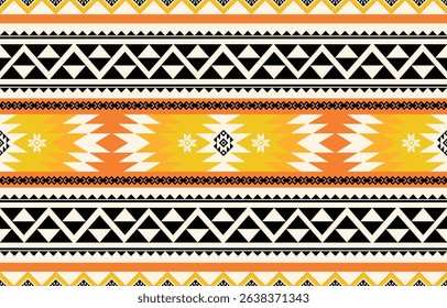 Ethnic Geometric Design.Ethnic Pattern in tribal, folk embroidery abstract art colorful. ornament print. Ethnic Geometric Design for wallpaper,carpet, clothing, fashion, fabric.