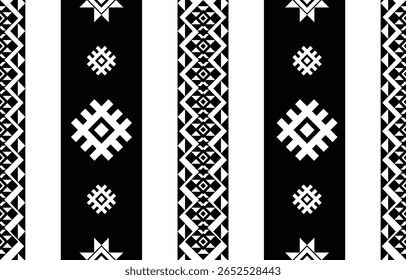 Ethnic Geometric Design.Ethnic Pattern in tribal, folk embroidery abstract art colorful. ornament print. Ethnic Geometric Design for wallpaper,carpet, clothing, fashion, fabric.