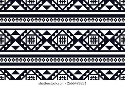 Ethnic Geometric Design.Ethnic Pattern in tribal, folk embroidery abstract art colorful. ornament print. Ethnic Geometric Design for wallpaper,carpet, clothing, fashion, fabric.