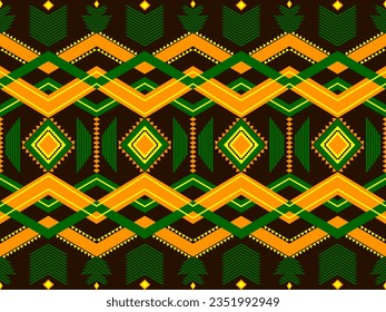 Ethnic Geometric Designs Pattern Symmetry Modern Seamless Stripes Vintage Boho Motif American Aztec Blend Ethnic Symbols Intricacies Encapsulating Essence Tradition Motifs Precision Creating Visually
