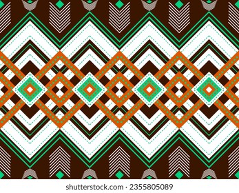 Ethnic Geometric Designs Pattern Symmetry Modern Seamless Stripes Vintage Boho Motif American Aztec Blend Ethnic Symbols Intricacies Encapsulating Essence Tradition Motifs Precision Creating Visually