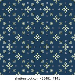 Padrão de tecido geométrico étnico Cross Stitch.Ikat bordado Padrão étnico oriental Pixel background.Abstract,vetor,ilustração.