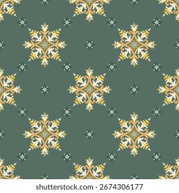 Padrão de tecido geométrico étnico Cross Stitch.Ikat bordado Padrão étnico oriental Pixel background.Abstract,vetor,ilustração.
