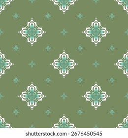 Ethnic geometric fabric pattern Cross Stitch.Ikat embroidery Ethnic oriental Pixel pattern background.Abstract,vector,illustration.